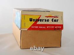 Universe Car Vintage Tin Toy Space Mobile Battery Op with Box