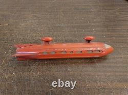 VINTAGE 1950s-60s NORTHROP PRODUCTS JETRAIL EXPRESS SPACE MONORAIL TOY Red