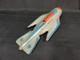 VINTAGE 1960s BULGARIAN TIN FRICTION SPARKLING TOY SPACE ROCKET