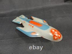 VINTAGE 1960s BULGARIAN TIN FRICTION SPARKLING TOY SPACE ROCKET