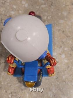 VINTAGE 1960s Litho Tin Plastic Space Scooter Astronaut Rider BOX Japan WORKING