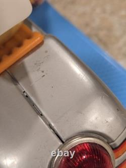 VINTAGE 1960s Litho Tin Plastic Space Scooter Astronaut Rider BOX Japan WORKING