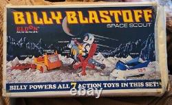 VINTAGE 1968 ELDON BILLY BLASTOFF SPACE SCOUT SET TOY WithBOX INCOMPLETE