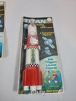 VINTAGE-1970's-PROCESSED PLASTIC CO. 14-APOLLO MOON ROCKET MOC Rare Titan