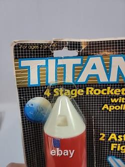 VINTAGE-1970's-PROCESSED PLASTIC CO. 14-APOLLO MOON ROCKET MOC Rare Titan