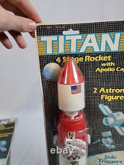 VINTAGE-1970's-PROCESSED PLASTIC CO. 14-APOLLO MOON ROCKET MOC Rare Titan