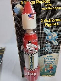 VINTAGE-1970's-PROCESSED PLASTIC CO. 14-APOLLO MOON ROCKET MOC Rare Titan