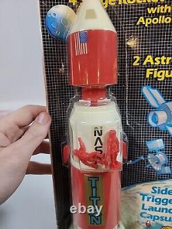 VINTAGE-1970's-PROCESSED PLASTIC CO. 14-APOLLO MOON ROCKET MOC Rare Titan