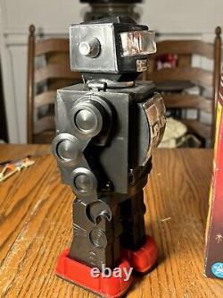 VINTAGE 1970s HK SPACE ROBOT SERIES HONG KONG ROBOT SUPER EXPLORER BOX CLEAN