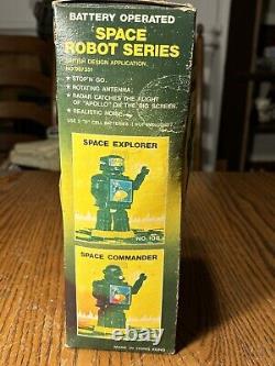 VINTAGE 1970s HK SPACE ROBOT SERIES HONG KONG ROBOT SUPER EXPLORER BOX CLEAN