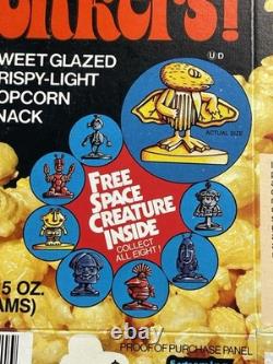 VINTAGE 1983 SCREAMING YELLOW ZONKERS Box With Alien Space Creature Offer