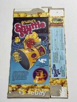 VINTAGE 1983 SCREAMING YELLOW ZONKERS Box With Alien Space Creature Offer