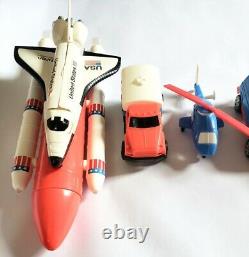 VINTAGE 1990s TONKA MISSION CONTROL SPACE SHUTTLE TOY PLAYSET ASTRONAUT FIGURES