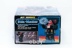 VINTAGE 80's SPACE TOY ROBOT JET SMOKE STAR MASTER Battery operated CHINA 12'