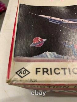 VINTAGE Automatic Friction Sparking Space Gun BY KO Toys Japan WithOriginal Box