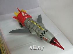 VINTAGE BATTERY POWER SPACE ROCKET SOLAR-X JAPAN TOY WithORIG BOX 977