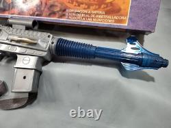 VINTAGE BOOTLEG GALACTICA SPACE RAY BATTERY OPERATED ARGENTINA NIB Blue