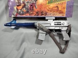 VINTAGE BOOTLEG GALACTICA SPACE RAY BATTERY OPERATED ARGENTINA NIB Blue