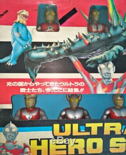 VINTAGE BOOTLEG Ultraman 6 SET OF 7 FIGURES CLOVER POPY BULLMARK TAKATOKU KO