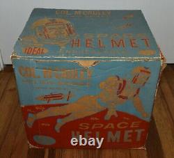 VINTAGE COL MCCAULEY IDEAL ASTRONAUT SPACE HELMET TV MEN INTO SPACE 1960 w BOX