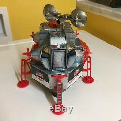 VINTAGE DAISHIN TIN B/O APOLLO-II AMERICAN EAGLE LUNAR MODULE 100% WORKING WithBOX