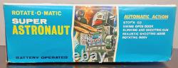 VINTAGE HORIKAWA ROTATE-O-MATIC SUPER ASTRONAUT ROBOT TIN WithBOX MADE IN JAPAN