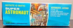 VINTAGE HORIKAWA ROTATE-O-MATIC SUPER ASTRONAUT ROBOT TIN WithBOX MADE IN JAPAN