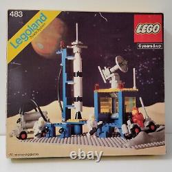 VINTAGE LEGO SPACE 483 ALPHA-1 ROCKET BASE 100% with VG BOX & MANUALS EUC