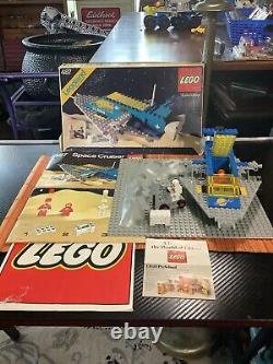 VINTAGE LEGO SPACE 487 924 SPACE CRUISER 100% COMPLETE w BOX MANUALS FIGS & EUC