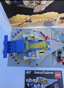 VINTAGE LEGO SPACE 497 GALAXY EXPLORER withBOX TRAY & MANUAL RARE