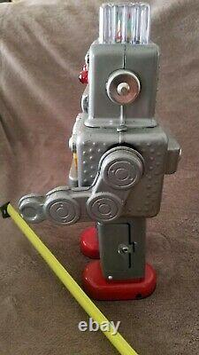 VINTAGE LINEMAR SMOKING SPACE ROBOT JAPAN WORKING WithSMOKE