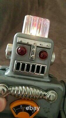 VINTAGE LINEMAR SMOKING SPACE ROBOT JAPAN WORKING WithSMOKE