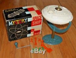 VINTAGE LOUIS MARX MYSTERY SPACE SHIP GYRO POWERED TOY 1960's BOXED RARE C636