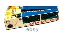 VINTAGE LYRA No150 APOLLO XV SPACE ROCKET BATTERY OPERATED GREEK USED IN BOX