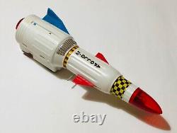 VINTAGE LYRA No150 APOLLO XV SPACE ROCKET BATTERY OPERATED GREEK USED IN BOX