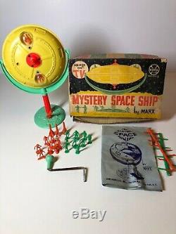VINTAGE MARX MYSTERY SPACE SHIP GYRO-POWERED ALMOST COMPLETE, EARLY 1960s