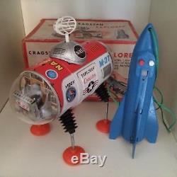 VINTAGE MOON EXPLORER M-27 Tin Toy JAPAN by YONEZAWA space robot