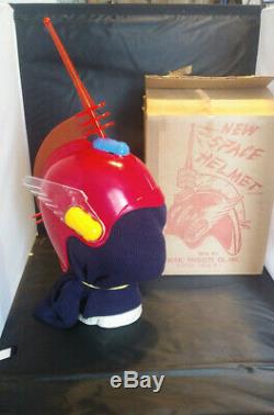 VINTAGE NEW SPACE HELMET GENERAL PRODUCTS CO INC CENTRAL FALLS RI BOX buck flash