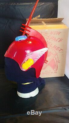VINTAGE NEW SPACE HELMET GENERAL PRODUCTS CO INC CENTRAL FALLS RI BOX buck flash