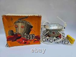 VINTAGE OLD VERY RARE SOVIET USSR SPACE TOY MOONROVER 1960's REMOTE CONTROL +BOX