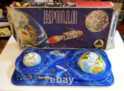 VINTAGE PLASTIC TOY TECHNOFIX APOLLO GERMANY SPACE AGE 1960s BOXED
