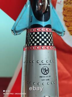VINTAGE ROCKET COSMOS 189 FRICTION TOY 60s SPACESHIP ROMANIA AGATEX SOVIET ERA