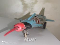 VINTAGE ROCKET COSMOS 189 FRICTION TOY 60s SPACESHIP ROMANIA AGATEX SOVIET ERA