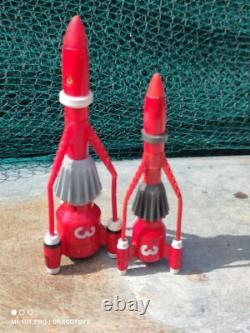 VINTAGE ROCKET COSMOS 189 FRICTION TOY 60s SPACESHIP ROMANIA AGATEX SOVIET ERA