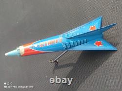 VINTAGE ROCKET START-1 SPACE FRICTION TOY 60s RISE UP LIFT SOVIET ERA USSR CCCP