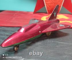 VINTAGE ROCKET START-1 SPACE FRICTION TOY 60s RISE UP LIFT SOVIET ERA USSR CCCP