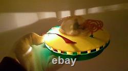 VINTAGE SAUCER TOY METEOR SPACE 1970s BATTERY OPERATED ORIGINAL MADE IN POLAND