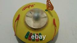 VINTAGE SAUCER TOY METEOR SPACE 1970s BATTERY OPERATED ORIGINAL MADE IN POLAND