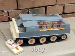 VINTAGE SPACE BASE TOY 70s EXPLORER MOON ROVER BATT. OPERATED USSR CCCP RUSSIA