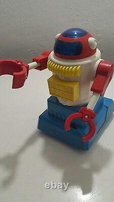 VINTAGE SPACE ROBOT WITH HAT MACHINE GEAR TOY WIND UP HORIKAWA 60s JAPAN PARTS